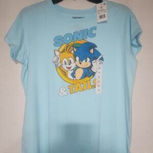 Sonic the hedgehog shirt girls XL 14/16